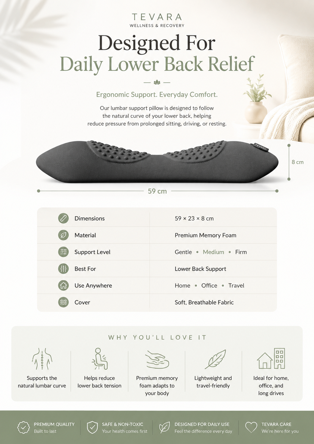 TEVARA Family Wellness Bundle – 3x Lumbar Heat Massager