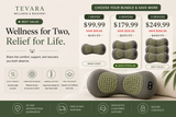 TEVARA™ Lumbar Recovery Pillow | Heated Back Massager & Lower Back Support